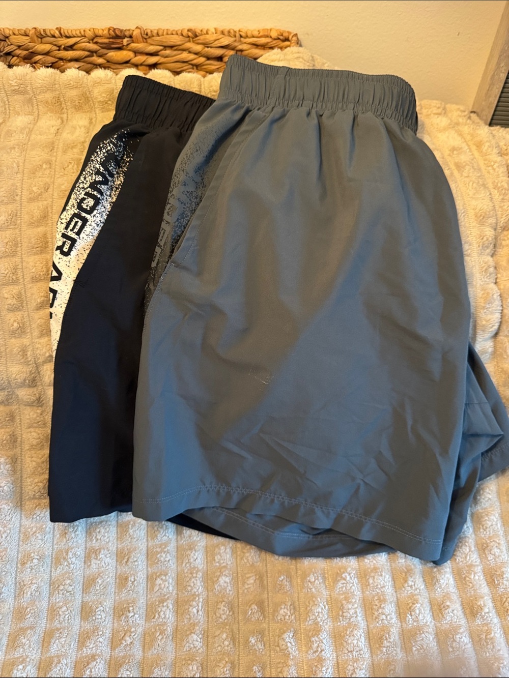 Under Armour Men's Charcoal and Black Athletic Shorts